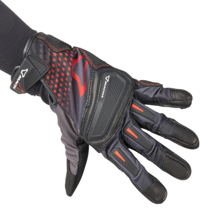 Mănuși Macna Jugo negru/gri/roșu XXL