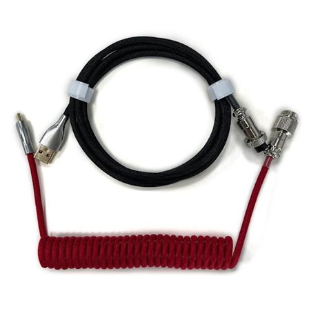 Mekanisk Tastatur Kabel Ledning Mekanisk Tastatur USB Kabel Aviator- Konnektor Snoet USB C Kabel til Gaming Tastatur