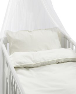 Sengetøj Humble 2-delt Til børneseng Ensfarvet Hvid