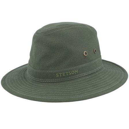 Stetson - Grön traveler Hatt - Delave Organic Cotton Forest Green Traveller @ Hatstore