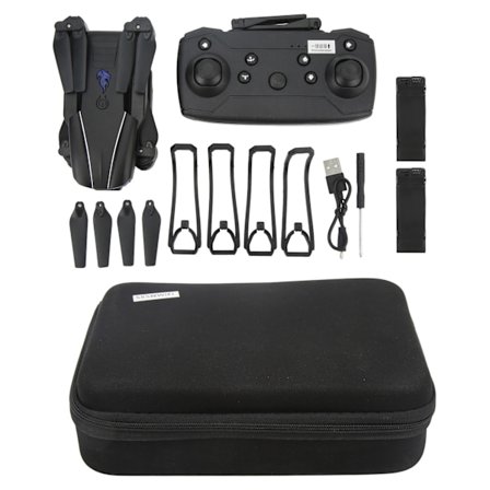 S85 RC-drone 4K HD-kameralla, taitettava, 4-akselinen, 3-suuntainen esteiden välttäminen, kaksoiskamera, kaksoisakku, lapsille 14-vuotiaasta ylöspäin