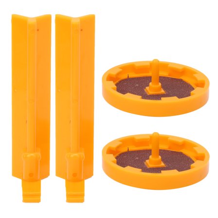 2 sæt billard kø tip reparation værktøj holdbar L-formet skiftende pool kø hoved klemme