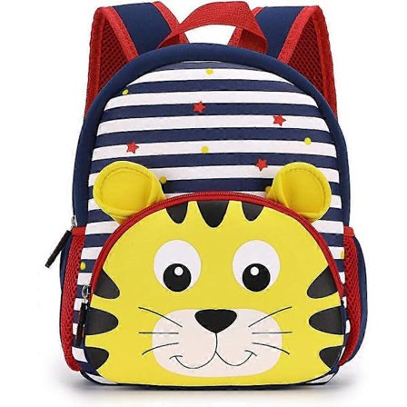 Ryggsäck för småbarn, baby pojkar flickor förskola dagis söt neopren ryggsäck, Tiger, 0-3 år, One Size