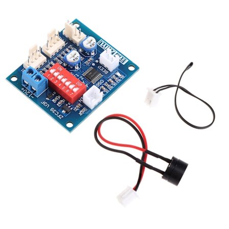 12V PC Vifte Temperaturkontroll PWM Hastighetskontroller Modul Alarm Summer Sensor med Alarm