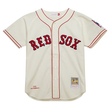 Boston Red Sox drakt Voksne 9 Hvit Hjemmelagsdrakt