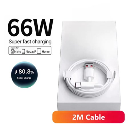 6A 66W Supersnabb EU Väggladdare för Huawei Mate 40 50 60 P50 Nova 8 9 10 Honor 90 100 X7 X8 X9 Magic Typ C Laddnings-USB-kabel