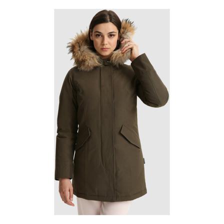 Woolrich Grøn Artic Raccoon Parka Grøn, Dame Skaljakker, Størrelse: S