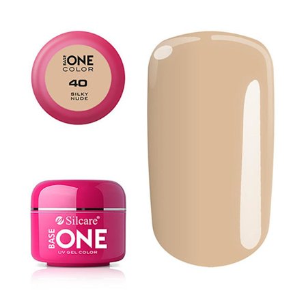 Base one - Color - UV Gel - Silky Nude - 40 - 5 gram
