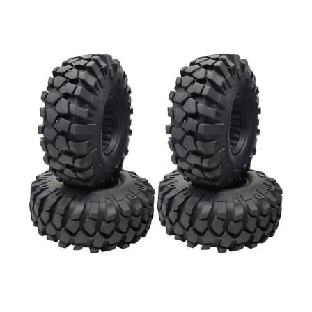 4 stk 1,9 tommer 108 mm gummidæk Hjuldæk til 1/10 Rc Crawler Car Axial Scx10 Iii Axi03007 90046