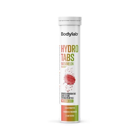 Bodylab Hydro Tabs Watermelon 20 stk, Sport & Velvære, Protein & Energi, Elektrolytter