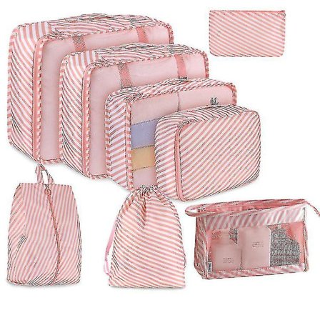1 Set (8 Pieces) Travel Organizer Waterproof Organizer