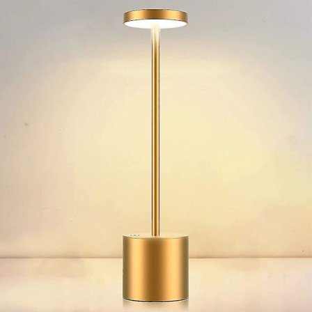 Cordless Table Lamp, 6000mah Rechargeable Battery, 2 Brightness Levels, Metal Bedside Lamp, For