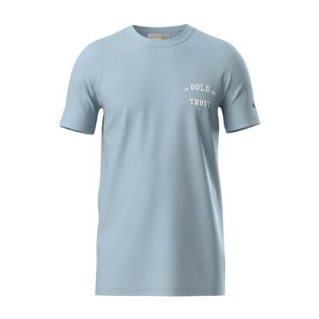 In Gold We Trust, The Pusha Light T-Shirt Blauw, Heren, Maat:S