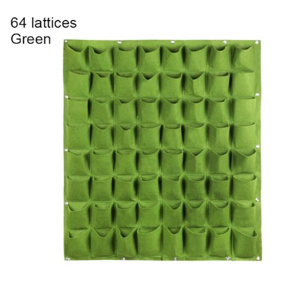 Multi-Pocket Vägghängande Planteringspåse Vertikal Flower Grow Pouch Planter Trädgård