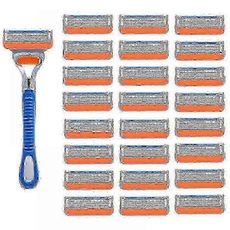 2025 24 kpl Vaihtoterät Gillette Fusion 5 -höylään, manuaalinen 2025