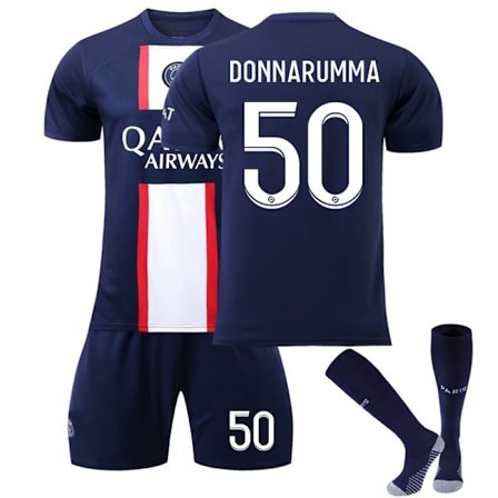 Mordely Paris 22/23 Fotbollssatser Barn Hemträning T-shirt Shorts Kostym