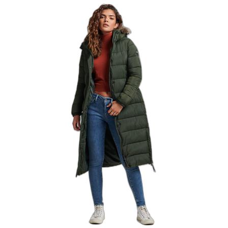 Superdry, Vintage Down Coat Zielony, Kobieta, Rozmiar: M