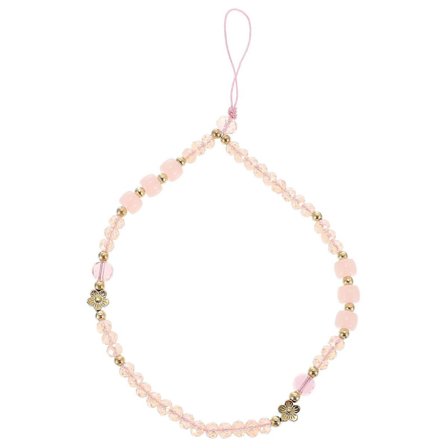 Mobilkedja med glaspärlor, handledsrem för telefon, anti-förlorad telefonrem (h})