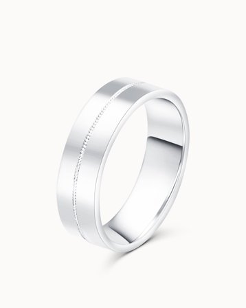 William Vigselring för Herr 18K Vitguld - Vintage Design hos VANBRUUN