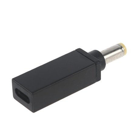 Bærbar Type-c hunn til DC 5.5x2.5mm hann plugg ladekontakt for bærbar PC
