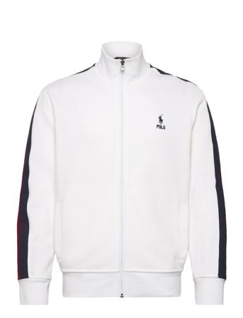 Double-Knit Mesh Track Jacket Tops Sweatshirts & Hoodies Sweatshirts White Polo Ralph Lauren