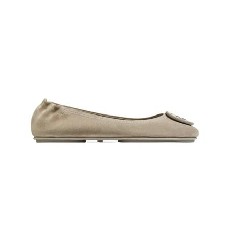 Tory Burch, Minnie Travel Ballet Beige, Dames, Maat:42 EU,leer