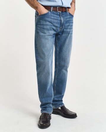 GANT Herren Regular Fit Jeans (30/30) Blau