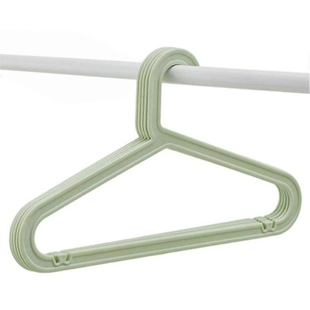 10-pakning Standard PP-kleshenger Lett skjortehenger for hverdagsbruk