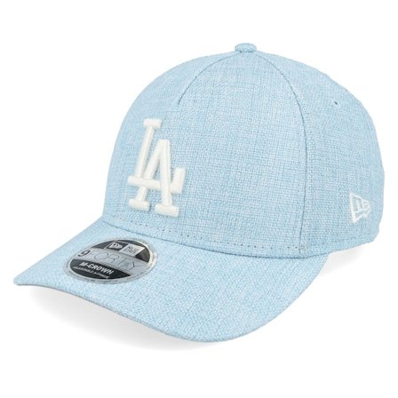 New Era - MLB Bleu adjustable Casquette - Los Angeles Dodgers 9FORTY M-crown Cotton Weave Blue A-frame Adjustable @ Hatstore