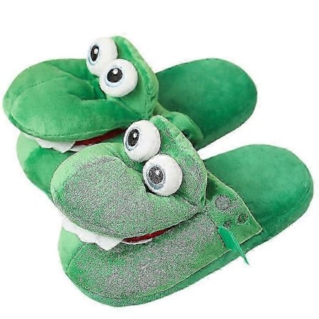 Morsomme Krokodilletøfler, Krokodillemunn Åpen Søt Tøffel