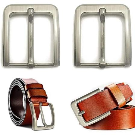 ärvda 2 st fyrkantiga bältespännen, för bälten upp till 38-40 mm bälte B