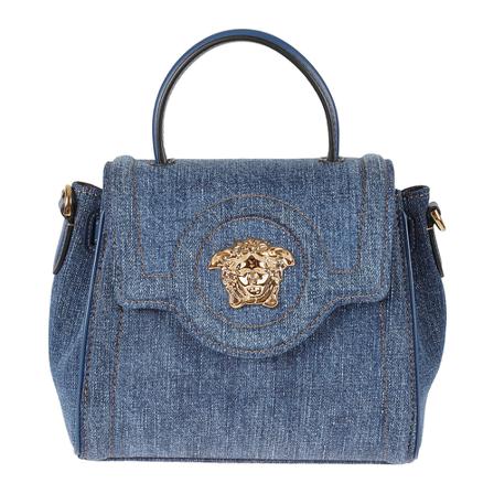 Versace, Handbags Blauw, Dames, Maat:ONE Size