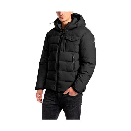 Replay, Winter Jackets Zwart, Heren, Maat:L