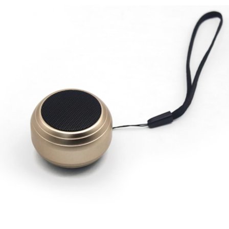 Mini Bluetooth-högtalare, bärbar trådlös Bluetooth-högtalare (guld),