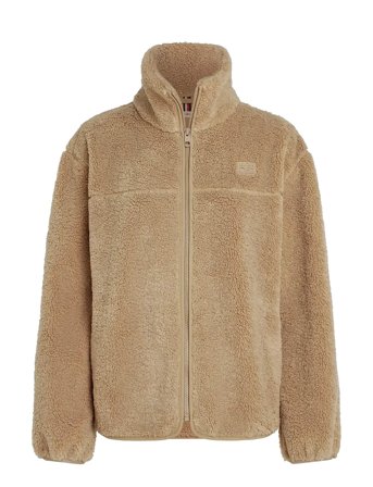 Teddy Zip Up Reg Jacket Beige Tommy Hilfiger