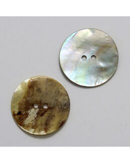 Knap Perlemor sølvgrå - 20 mm - New Old Company