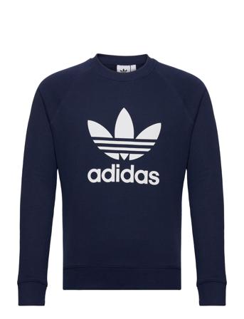 Trefoil Crew Sweat-shirt Genser Marineblå Adidas Originals*Betinget Tilbud