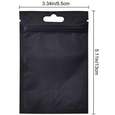 250 stk (sort, orange, grøn, blå og rød) 8,5 * 13 cm højkvalitets selvlukkende pose