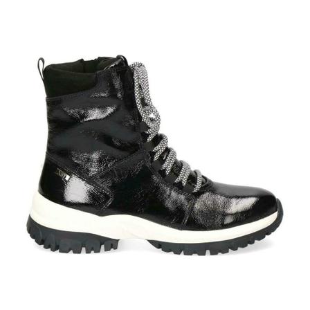 Caprice, Casual Patent Booties Zwart, Dames, Maat:40 EU