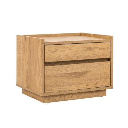 Nattbord SACHA 50x40xH40cm, melamin med eikebark