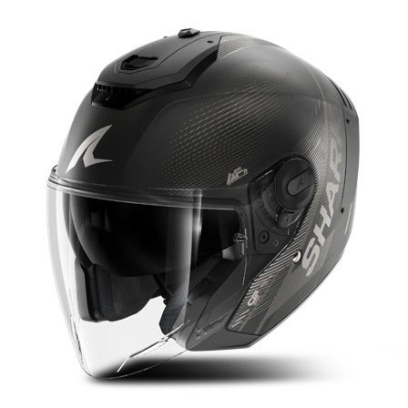 Casco Abierto Shark Jet Carbon Speed-Tech Antracita/Negro M