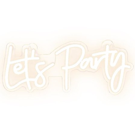 Låt oss festa neon skyltar neonljus skylt för väggdekor ord led neon skylt konst dekorativa lampor för möhippa, förlovningsfest, födelsedagsfest