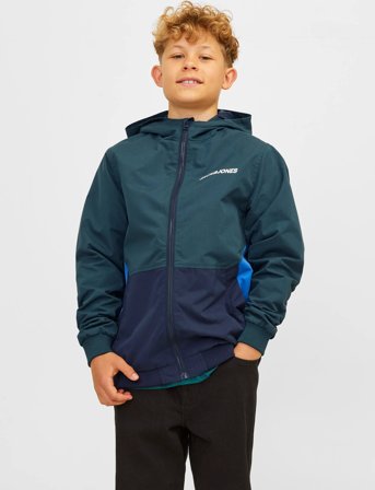 Jack & Jones Jjerush Blocking Hood Bomber Noos Jnr - Navy - 164