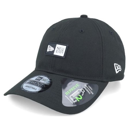 New Era - Svart unconstructed Keps - Recycled 9TWENTY Black Dad Cap @ Hatstore
