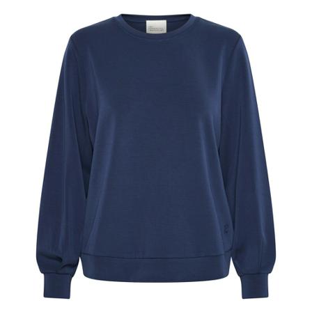 My Essential Wardrobe 23 THE Sweat Bluse Blå, Dame