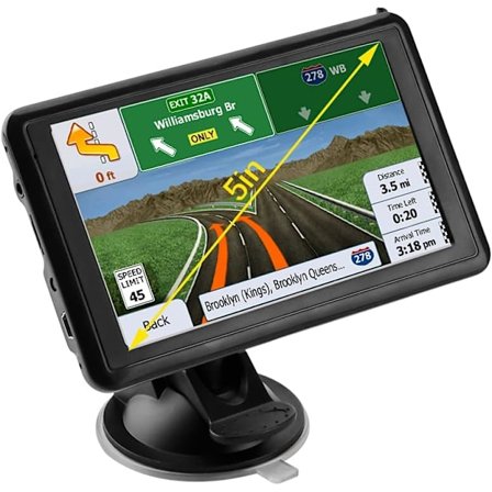5 tommer HD bil GPS-navigator