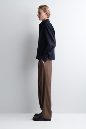 COS Relaxed Cotton Overshirt in Blue - Men