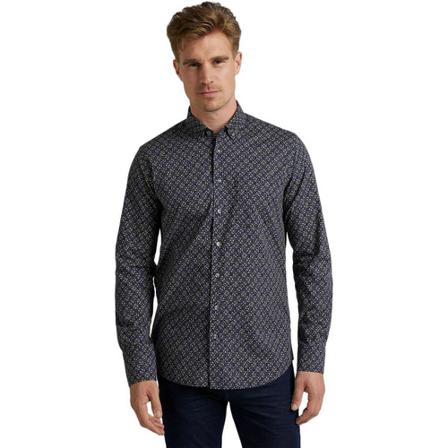Vanguard Long sleeve shirt , Blauw , Heren , Maat: M