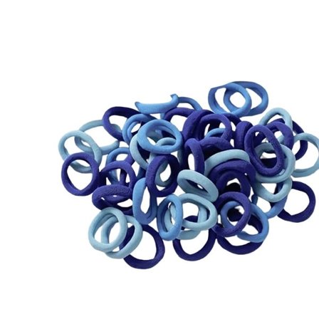 Elastiske hårstrikker - Hårbånd - 100 stk - 20 mm - Blandede farger - Flere fargevalg