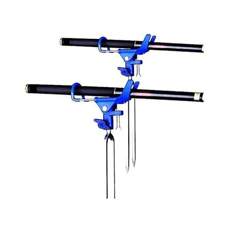 2-pak stangstativ til fiskeri fra bredden - fiskestangsholder til jorden - 360 graders justerbar - sammenklappeligt udstyr til fiskeri efter malle